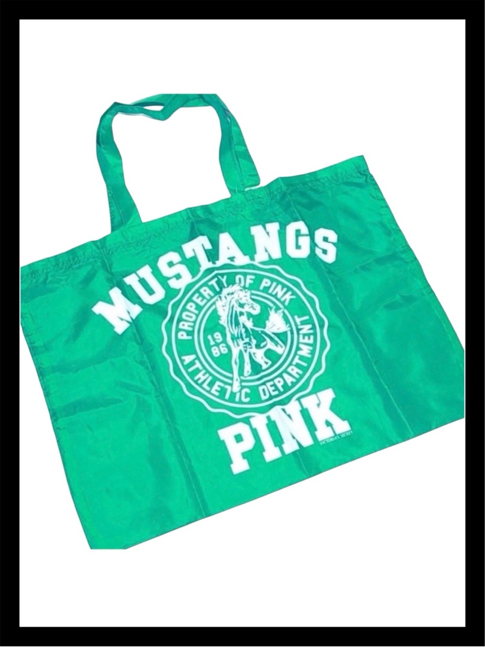 💕VS PINK Vintage Univ of Pink Mustangs Tote Bag✨NWT✨💕